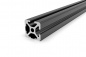 Preview: Aluminum profile 20x20 groove 5 I-type 2N90 Black